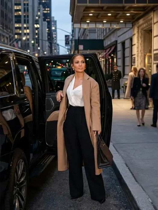 Office Romance 2026 Jennifer Lopez Coat