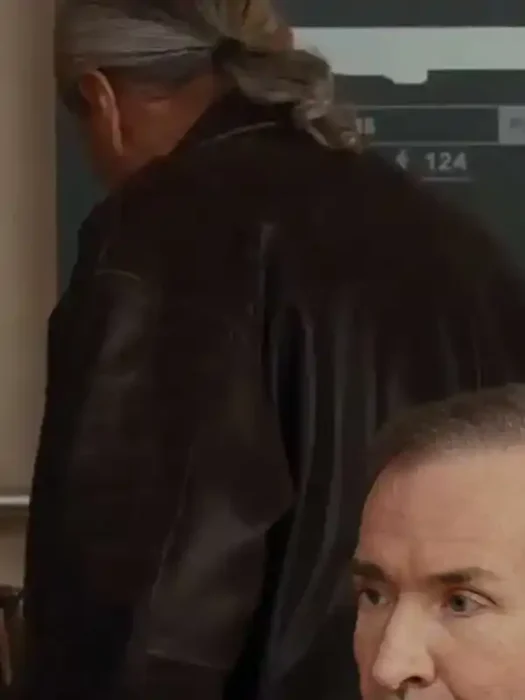 Office Romance Edward James Olmos Leather Jacket Back