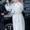 Office Romance Jennifer Lopez Gray Wool Coat