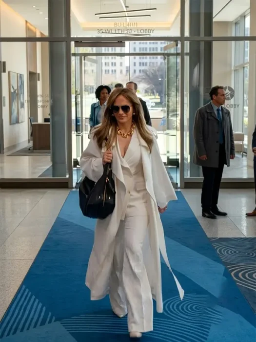 Office Romance Jennifer Lopez White Coat