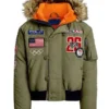 Olympic 2026 Team USA 26 Green Jacket