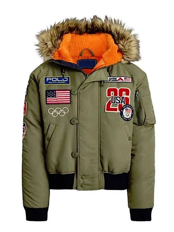 Olympic 2026 Team USA 26 Green Jacket
