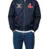 One Piece Boston Red Sox Blue Varsity Jacket