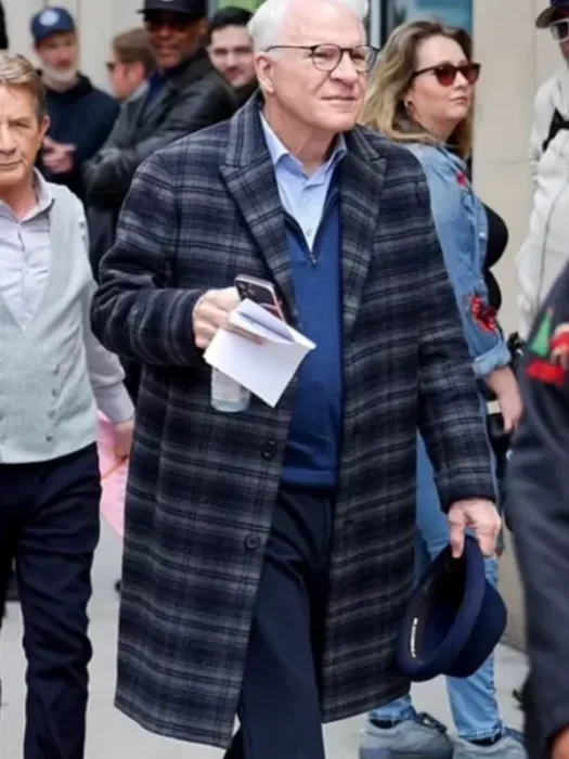 Only Murders In The Building Charles-Haden Savage Plaid Coat