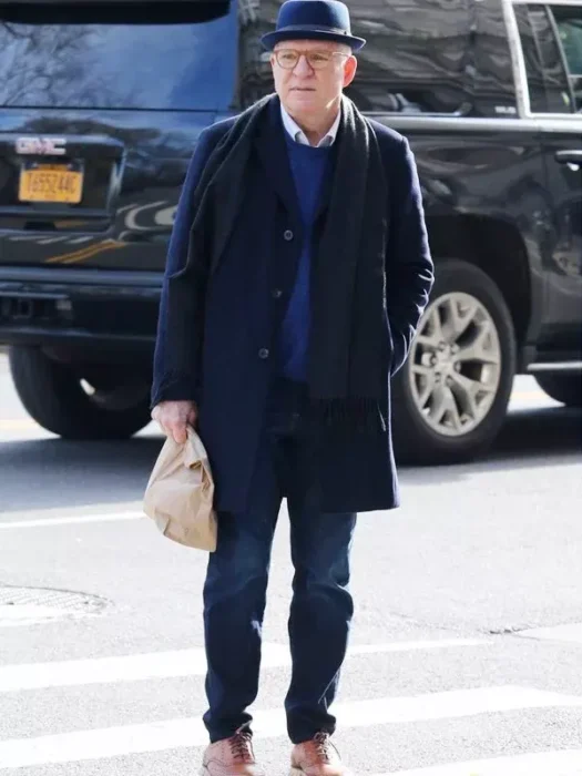 Only Murders in the Building Charles Steve Martin Black Trench Coat