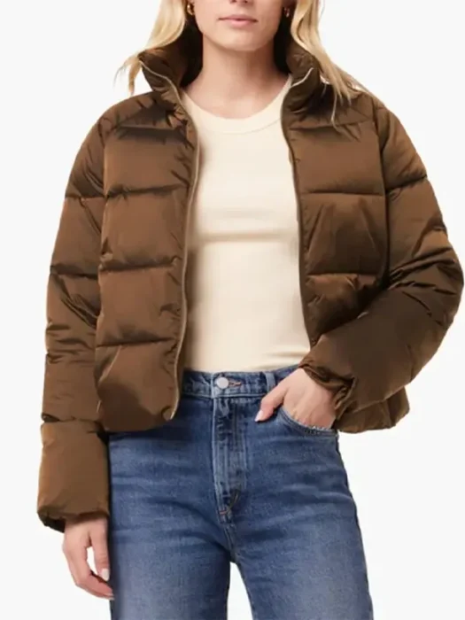 Only Murders in the Building Kimber Min Brown Puffer Jacket