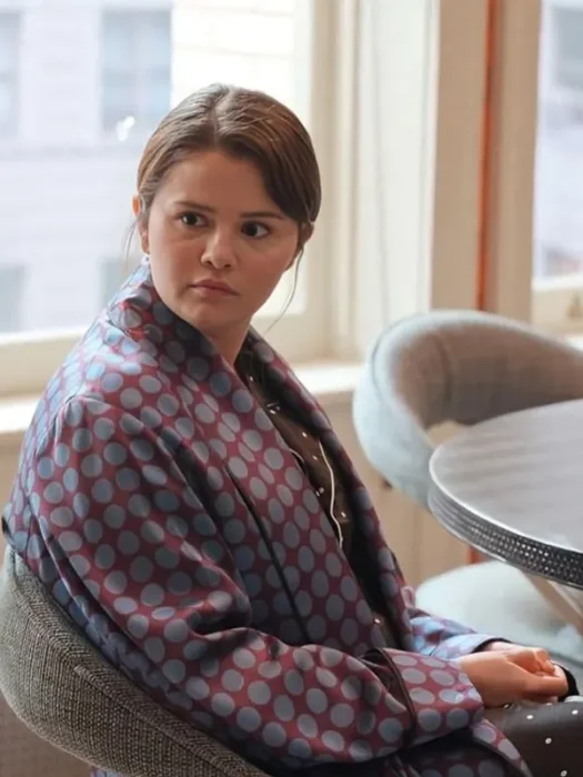 Only Murders in the Building Selena Gomez Polka Dot Coat