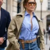 Paris 2026 Jennifer Lopez Trench Coat