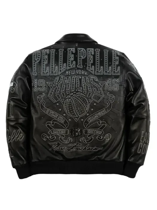 Pelle Pelle New York Knicks Black Jacket Back