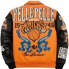 Pelle Pelle New York Knicks Orange Jacket Back