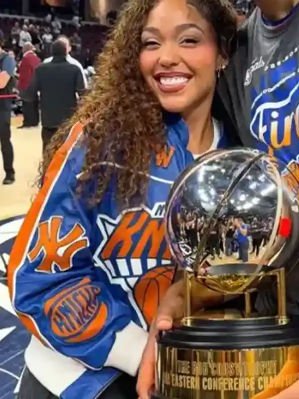 Playoff Game 2026 Jordyn Woods Knicks Jacket
