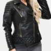 Racer Quilted Leather Jacket
