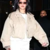 Rihanna Birthday Bash Beige Cropped Jacket