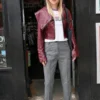 Rough Trade West Suki Waterhouse Burgundy Jacket