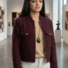 Sadie Laflamme-Snow The Way Home Maroon Jacket