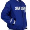 San Diego FC Navy Blue Bomber Jacket Side
