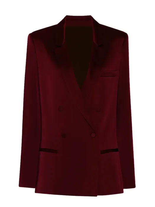 Selena Gomez Only Murders in the Building Mabel Mora Burgundy Blazer