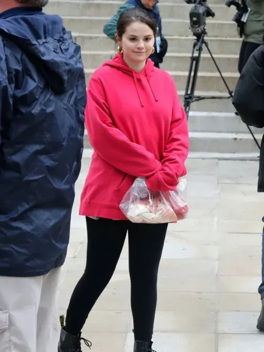 Selena Gomez Only Murders in the Building Mabel Mora Pink Hoodie