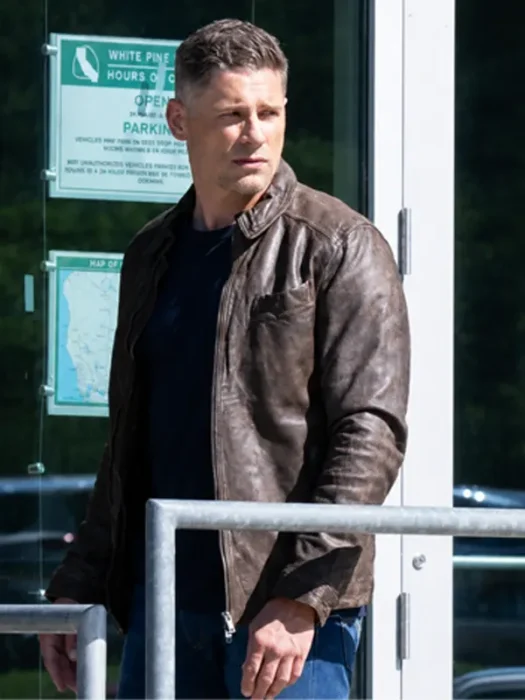 Sheriff Country Matt Lauria Nathan Boone Leather Jacket