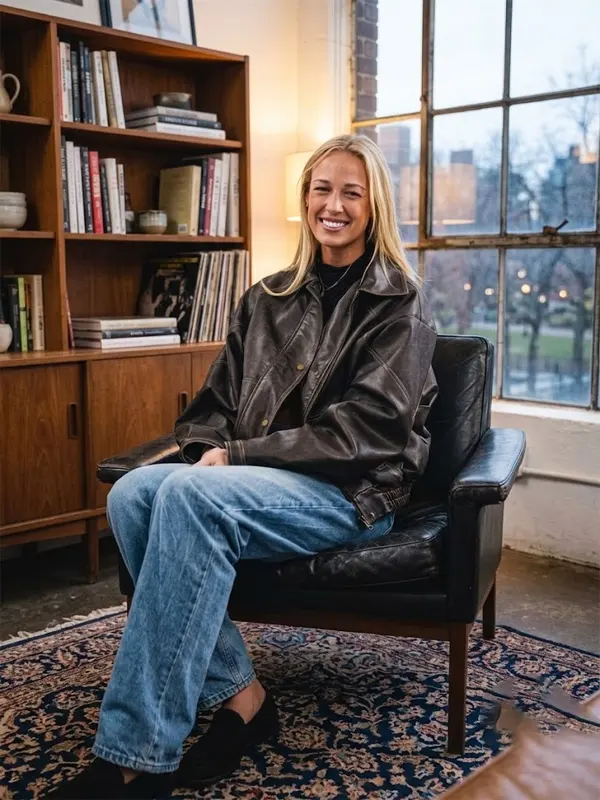 Sophie Cunningham Black Leather Jacket