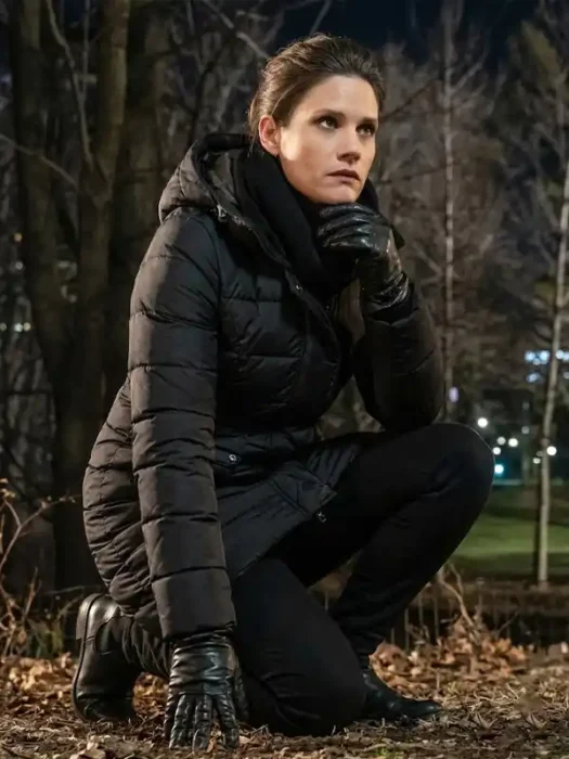 Special Agent Maggie Bell FBI Black Puffer Coat