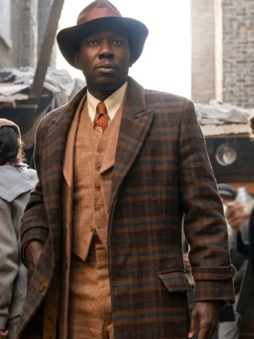 Spider Noir S01 Robbie Robertson Wool Plaid Coat