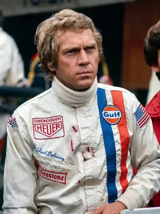 Steve McQueen Le Mans Grand Prix Leather Jacket