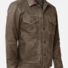 Suede Classic Brown Bomber Jacket