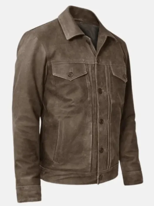 Suede Classic Brown Bomber Jacket