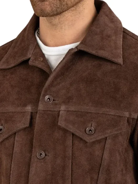 Suede Leather Trucker Jacket