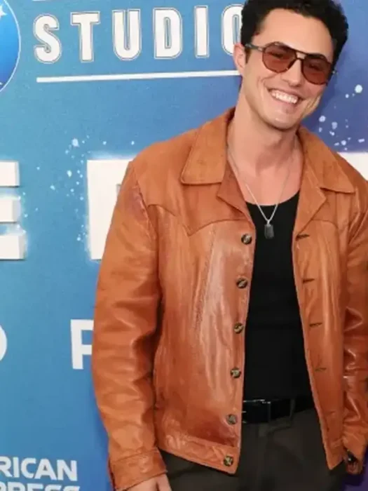 Supergirl World Premiere Darren Barnet Leather Jacket