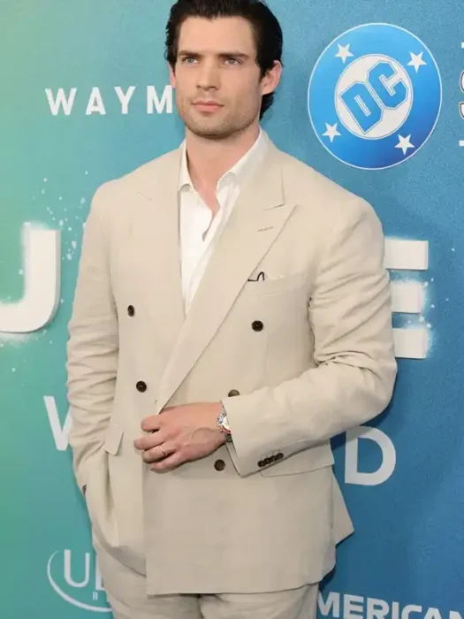 Supergirl World Premiere David Corenswet Cream Blazer
