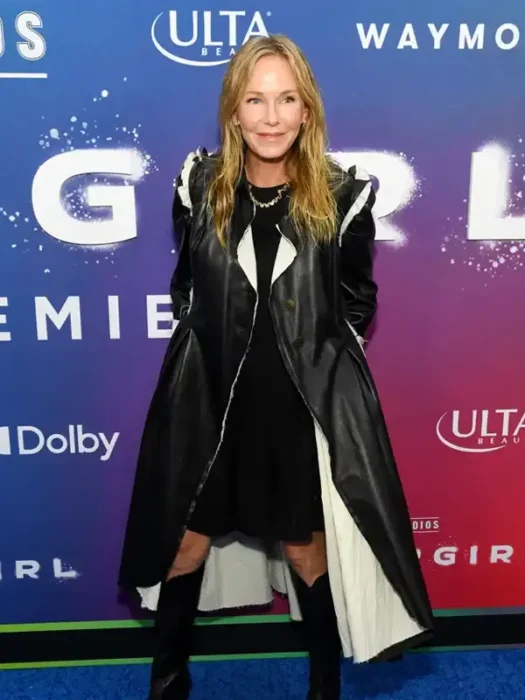 Supergirl World Premiere Kelli Giddish Black Trench Coat