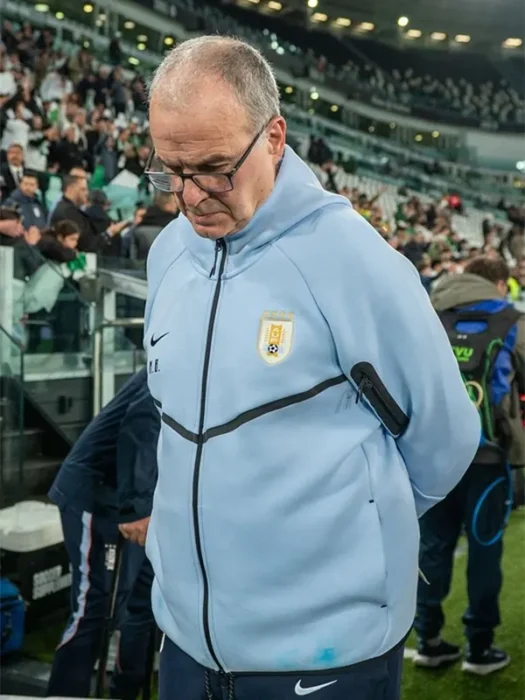 Team Uruguay Marcelo Bielsa Nike Blue Jacket