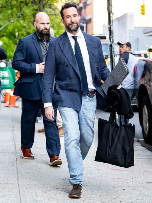 The Daily Show Noah Wyle Blue Blazer