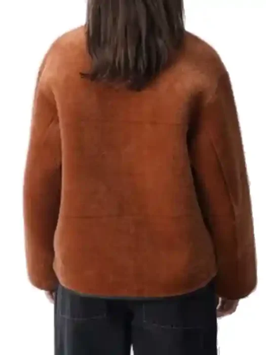 The Four Seasons Anne Shearling Reversible Jacket Back