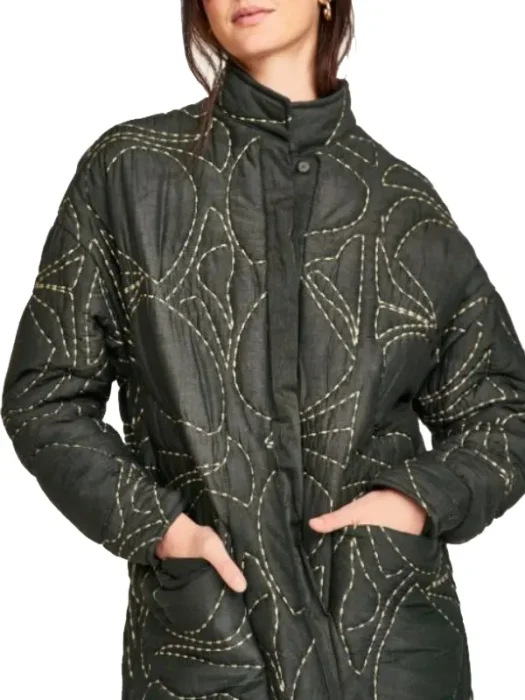 The Four Seasons Kerri Kenney Charcoal Quilted Jacket