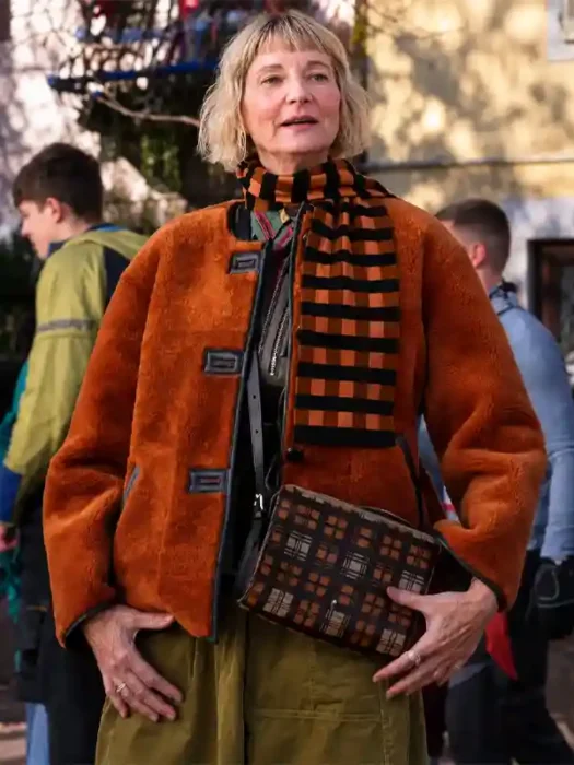 The Four Seasons S02 Anne Shearling Reversible Jacket