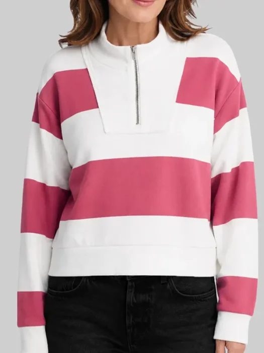 The Four Seasons S02 Tina Fey Striped Sweatshirt