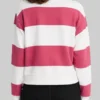 The Four Seasons Tina Fey Striped Half Zip Sweatshirt