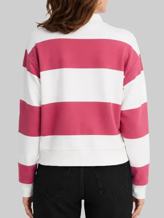 The Four Seasons Tina Fey Striped Half Zip Sweatshirt