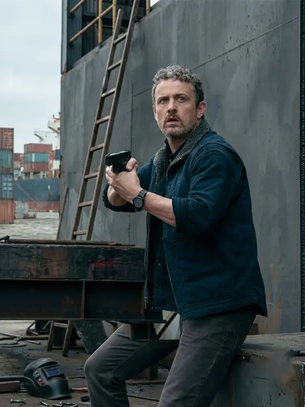The Night Agent Adam Blue Vest