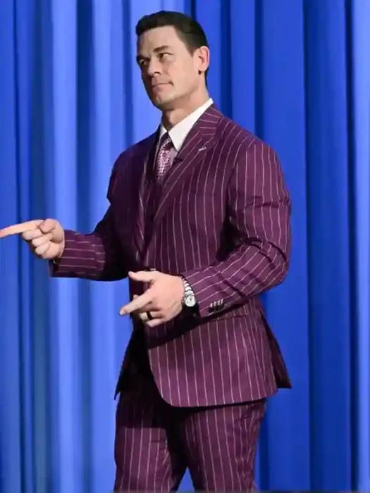 The Tonight Show 2026 John Cena Purple Blazer