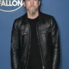 The Tonight Show Sam Worthington Leather Jacket