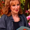 The View Joy Behar Ruffle Neck Grey Jacket