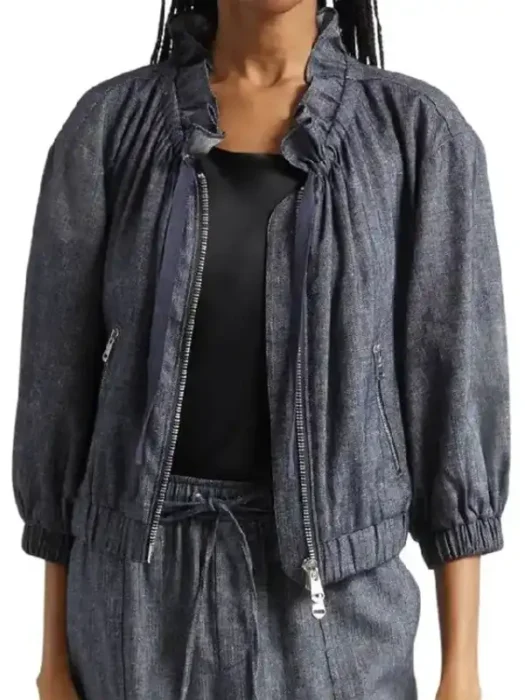 The View Joy Behar Ruffle Neck Jacket