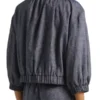 The View Joy Behar Ruffle Neck Jacket Back