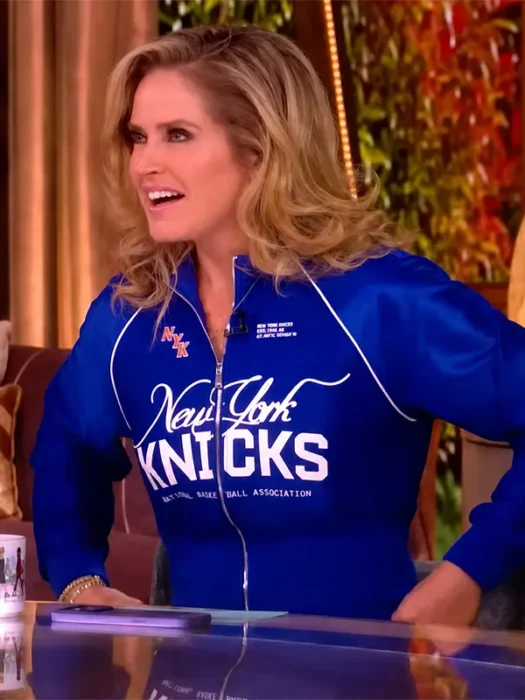 The View Knick Sara Haines Blue Jacket