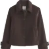 The Way Home S04 Alice Dhawan Brown Wool Jacket