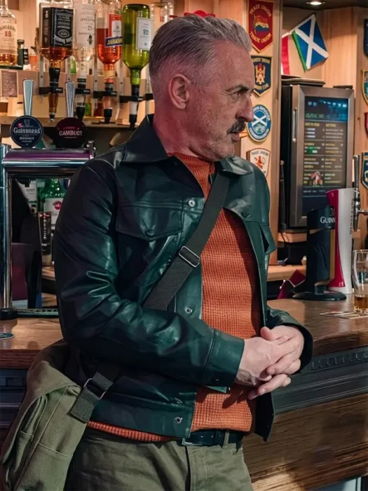 Tip Toe 2026 Alan Cumming Black Leather Jacket